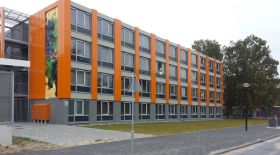 Dutch container houses as interim housing 