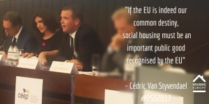 "Social Housing must be seen as an important public good"