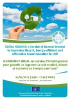 Social housing: a service of general interest to guarantee decent, energy-efficient and affordable accommodation for all?
