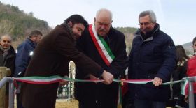 At the inauguration of new social dwellings in Mugello. Picture: ilfilo.net