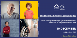 The European Pillar of Social Rights  Social housing and the fight against homelessness: discussion on the future EU action plan