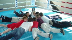 Boxing training in Genk