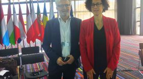 Housing Europe President, Bent Madsen with French Housing Minister, Emmanuelle Wargon