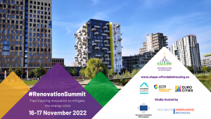 Renovation Summit 2022 - Fast tracking innovation to mitigate the energy crisis