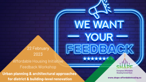 Urban planning and architectural approaches for district and building-level renovations – Online Feedback Workshop III