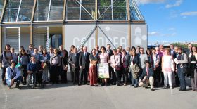 CECODHAS Housing Europe delegation in front of the winning project