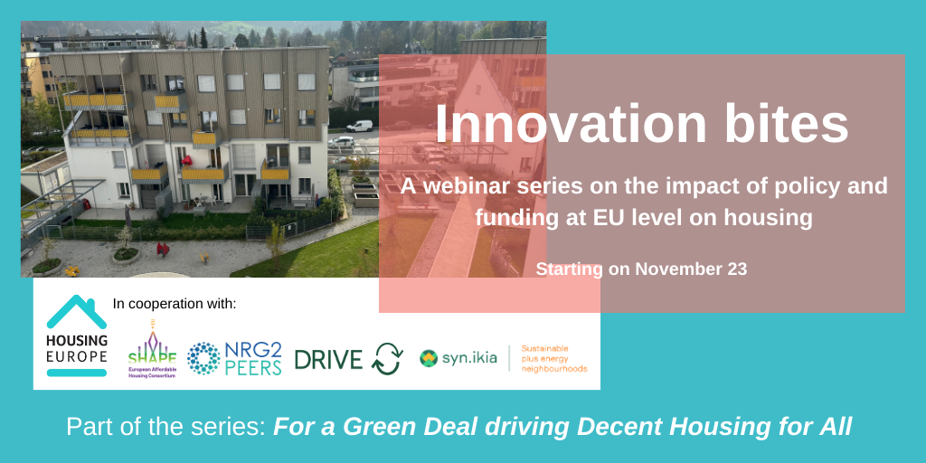 Innovation Bites Webinars Housing Europe